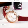 Miniatyrbild 2 av 5: Watch Läder Elegant Quartz Vattentät Armbandsur Red