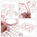 Miniatyrbild 5 av 6: Jordgubbsstöd för hemträdgårdsarbete - 3D Fyrkantig bricka för att förhindra fruktröta (Vit)