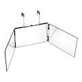 Miniatyrbild 4 av 6: 3Way Mirror Trifold Mirror Self Hairdressing Mirror Hårklippningsverktyg Green with Led