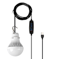 Miniatyrbilde 1 av 6: USB LED-lampe med justerbar lysstyrke for camping, fotturer og nødbruk