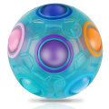 Miniatyrbild 1 av 5: Magic Rainbow Ball Fidget Ball Speed Pussel Ball Brain Teasers Luminous
