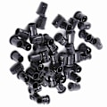 Miniatyrbillede 6 af 6: 5mm LED Sokkelklips - 50 Pak Sort Nylon Diodeholder Bezelmontering til Nem Installation