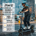 Pikkukuva 3 / 11: W4MAX 2025 KickScooter Sähköpotkulauta 33km/h sähköpyörä potkulauta Black