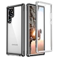 Miniatyrbillede 1 af 9: C4U® Stødfast forsvar - Galaxy S22 Ultra - Støddæmper Taske 3i1 Black S22 ULTRA