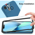 Miniatyrbillede 6 af 7: iPhone 14 [9-PACK] 6x hærdet glas + 1x silikoneskal TPU + stel Transparent iPhone 14 (6.1)