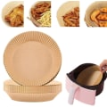 Pikkukuva 1 / 7: 100 stk Air Fryer Liners engangspergament former naturen White Vit