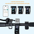 Pikkukuva 10 / 11: W4PLUS 2024 KickScooter Sähköpotkulauta 30km/h sähköpyörä potkulauta Black