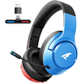 Miniatyrbillede 1 af 7: Trådløst gamingheadset 2.4GHz/Bluetooth 5.4 med støjreducerende mikrofon – 40t batteri, USB-C, kompatibelt med Switch, PS5, PC. Blue