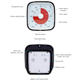 Pikkukuva 6 / 9: Visual Timer 60min - luokkahuone lapsille Black