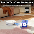 Miniatyrbild 4 av 9: Roborock Q8 Max+ robotdammsugare - 5500PA dammsugare Vit