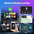 Pikkukuva 8 / 9: Langaton CarPlay-sovitin 2025 – Yhteensopiva iPhone iOS:n ja Androidin kanssa Black