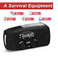 Pikkukuva 2 / 3: Kampiradio aurinkokennoilla, taskulampulla ja 2000 mAh Powerbank Black