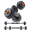 Miniatyrbillede 1 af 6: Multifunktionelt træningssæt 24 kg træne hjemme kettlebell Black