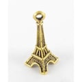 Miniatyrbild 1 av 2: Metallberlock Eiffeltorn Guld (10 stycken) gyllene