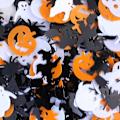 Miniatyrbild 1 av 2: Paljetter Halloween - MEGACREA DIY - Assortiment Pumpa Häxa Dödskalle - 50g - Multifarvet