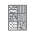 Miniatyrbild 1 av 3: Stencil för polymerlera - Kreativt frö - Geometriska mönster