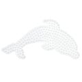Miniatyrbild 2 av 2: Plattor Croco Delfin Flodhäst för standardpärlor (Ø5 mm) Vit