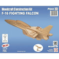 Miniatyrbild 2 av 3: FSC byggsats i trä - QUAY - F 16 Falcon - Att montera själv - 7 år
