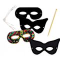 Miniatyrbild 1 av 2: Skrapmasker - Ej specificerat - 4 masker - Flerfärgad - Roligt för barn - Papper