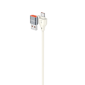 Miniatyrbild 2 av 7: VIDVIE Multifunctional Kabel Type C / USB A till Type C / lightning - 120CM Vit