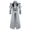 Miniatyrbillede 4 af 7: Mub- Halloween edieval Steampunk Assassin Elves Pirat Kostume Til Voksne  Vintage Lang Split Jakke Gotisk Rustning Læderfrakker Black M