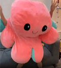 Super stor Flipped Octopus Dubbelsidig Flipped Doll Octopus Doll cm i 90
