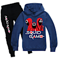 Pikkukuva 1 / 3: Squid Game Pojat tytöt Urheiluvaatteet Cosplay Puku Takki+housut W . navy blue 110cm