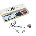 Pikkukuva 1 / 5: Kakashi Cosplay-asu Uzumaki-vaatteet Shippuden toinen univormu ja otsapanta Kunai Aikuisten Halloween-vaatteet Joulu -a E S