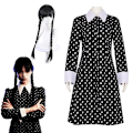 Pikkukuva 1 / 5: Tyttöjen keskiviikko Addams Family Cosplay -mekko S