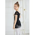 Pikkukuva 3 / 3: Taapero Tytöt Baletti Meilot Hameilla Leotardit Kera Hame Tanssitossut Ballerina Tutu Asusteet .4 black 120CM