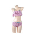 Miniatyrbilde 1 av 2: Mub- Anime TV Cosplay Kostyme Kvinne no Yaiba Bikini Strandsett Halter Hals Badedrakt Badedrakt Demon Slayer Kamado Nezuko Badedrakt BIJI1002 M
