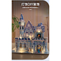 Miniatyrbilde 3 av 8: Mub- 3D-isslott Barnflickor Pusselleksaker Flickor Pussel Öppnings- och stängningshytt Julklapp Puzzle + Lamp + Princess Doll*3
