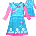 Pikkukuva 1 / 4: Tyttöjen mekot Trolls Poppy Cosplay -asut Mekko tytöille Katuvaatteet Halloween -vaatteet Lapset Kaulakoru Peruukki Hieno tyttömekko -a 868 130(7-8Y)