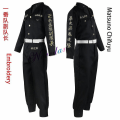Pikkukuva 1 / 5: Anime Tokyo Revengers Keisuke Baji Chifuyu Matsuno Smiley Ken Tokyo Manji Gang Cosplay-asu - Musta brodeerattu takki - Yhtenäinen Matsuno Chifuyu Kids 120cm