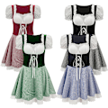 Miniatyrbilde 1 av 3: Xib- 2024 Nytt Tyskland München Ølkostyme Performance Wear Bar Jenteuniform black XL