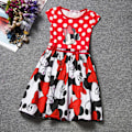 Pikkukuva 1 / 2: Lasten tyttöjen piirretty Minnie Mouse hihaton midi prinsessamekko A 80