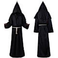 Pikkukuva 3 / 4: Halloween Cosplay-asu, muinainen asu, keskiaikainen munkkikaapu, munkkiasu, velhoasu, pappisasu, Cos-asu FPD maroon M