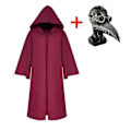 Miniatyrbilde 1 av 5: Pestelege Reaper Cosplay Voksen Barn Karneval Halloween Kostyme Med Steampunk Maske_nn -a Red with mask XL