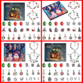 Pikkukuva 2 / 7: Joulu Advent 24 Ruudukko Kalenteri Countdown DIY Lapset Rannekoru Yllätys Sokko Laatikko Kultainen Puku .C C