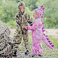 Miniatyrbild 2 av 4: Cute Kids Boys Girls Dinosaur   Costume Children Jumpsuit Suit Halloween Purim Carnival Party Show Clothes C85m70 S High Quality -a 1 L (110-120 cm)