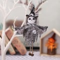 Miniatyrbilde 1 av 7: Mub- Allo Halloween utendørsdekorasjoner Feriefest Sceneoppsett Gresskarheks Svart katt Kjolebjelle Dukkeanheng White Ghost