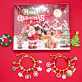 Miniatyrbilde 3 av 9: Gull julekalender gaveeske DIY perle armbånd advent julekalender blindboks .C C