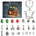 Pikkukuva 1 / 7: Joulu Advent 24 Ruudukko Kalenteri Countdown DIY Lapset Rannekoru Yllätys Sokkelo Laatikko Kultainen Puku .C D