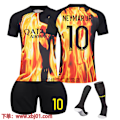 Miniatyrbillede 1 af 2: 23-24 Neymar Jr 10 Paris Saint-Germain Special Edition Co-Branded Ny Sæson Seneste Voksen Børn Trøje Fodbold Kids 18(100-110cm)