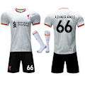 Pikkukuva 1 / 2: Liverpoolin 2024-2025 Vieraileva Jalkapallopaitasetti Lapsille ja Aikuisten, Sukat Mukana, Nro. 66 Alexander-Arnold No.66 Alexander-Arnold XXL