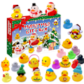 Miniatyrbild 3 av 5: Mub- Jul Advent Gummi Anka Barn Gåva Adventsdag Blind Box Countdown 24pcs