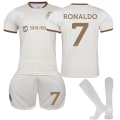 Miniatyrbilde 1 av 2: 2022-2023 Al-Nassr FC Bortedrakter for barn No.7 Ronaldo G 16