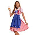 Pikkukuva 2 / 3: Xib- Tyskland Oktoberfest kostym Badelia nationell öl karneval scen föreställning kostym blue 5XL