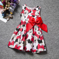 Miniatyrbillede 1 af 2: arn Piger Minnie Print Midikjole Sommer Sød Udendørs Gave B 110