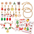 Pikkukuva 5 / 7: Joulu Advent 24 Ruudukko Kalenteri Countdown DIY Lapset Rannekoru Yllätys Sokea Laatikko Kultainen Puku B